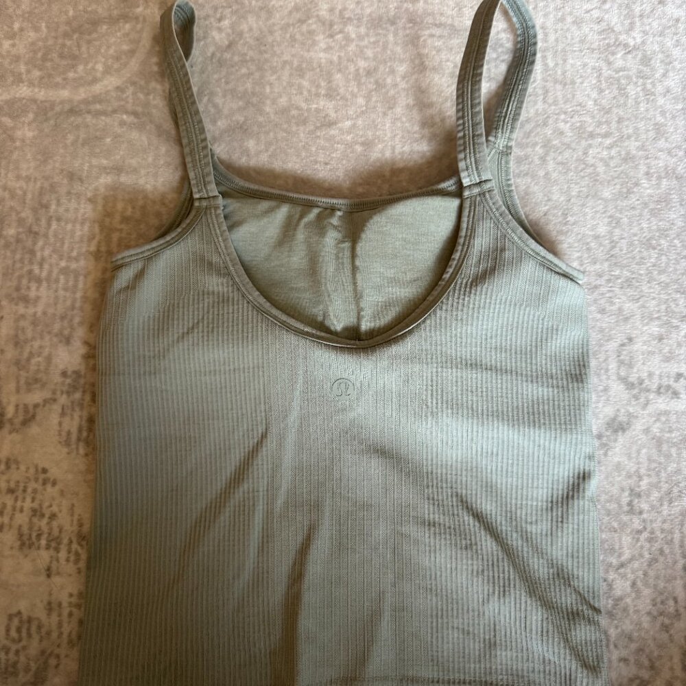 Lululemon Ebb to Street Scoop-Neck Cropped Tank Top Light Support, B/C Cup - Picture 4 of 7